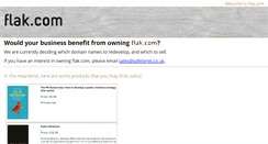 Desktop Screenshot of flak.com